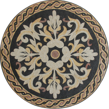 Classic Floral Central Floor Medallion Mosaic