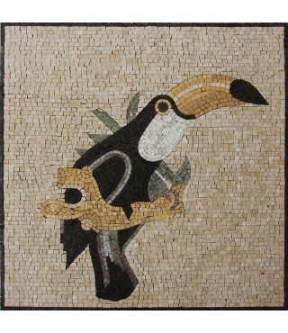 AN1059 Toucan Tropical Colorful Bird Handmade  Mosaic