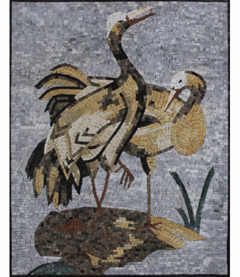 AN1204 Bathing Herons  Mosaic