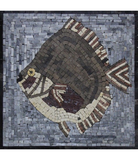Silver Dollar Fish Mosaic
