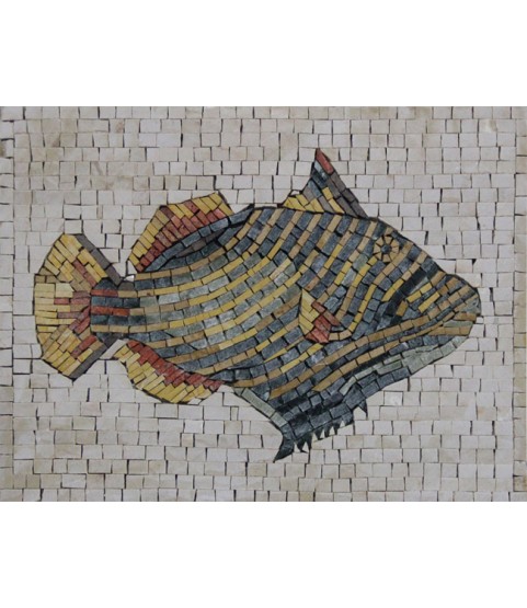 AN406 Colorful fish Mosaic