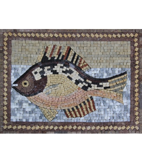 AN636 Multicolor fish Mosaic
