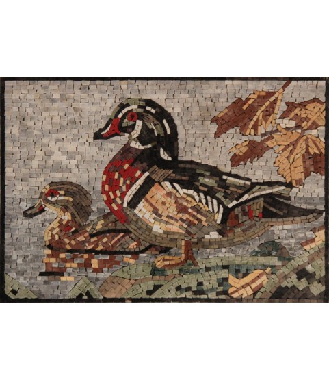 AN661 Mother and baby duck Mosaic