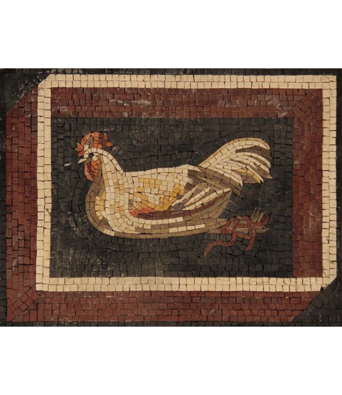 AN1123 Hen on Eggs Warm Backsplash  Mosaic