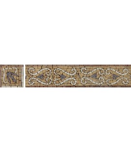 BD1055 Earth Tone Esses Tones Border Listello  Mosaic