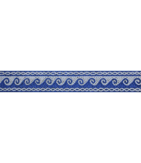 BD165 Waves Border Mosaic