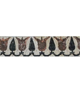 BD908 Abstract Tulipe Flower Repetitive  Mosaic