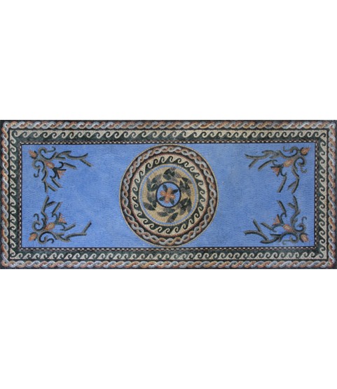CR1197 Roman Floral Central Medallion Mosaic
