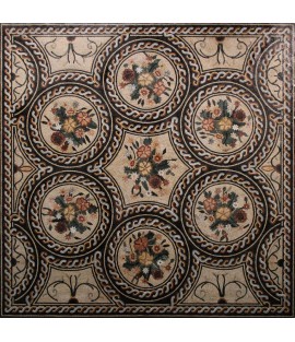 CR1226 Floral Masterpiece Rug Decor Art  Mosaic