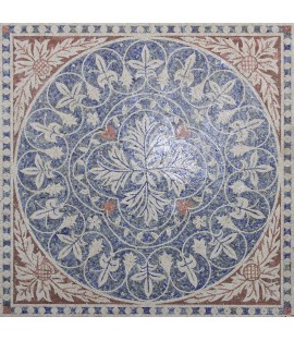 CR1236 Carpet Lotus Traditional Design  Mosaic