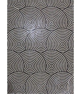 CR1238 Spirals Motif Carpet  Mosaic
