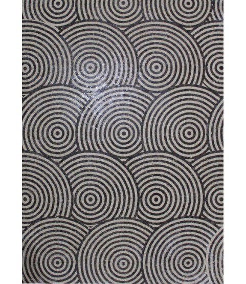 CR1238 Spirals Motif Carpet  Mosaic