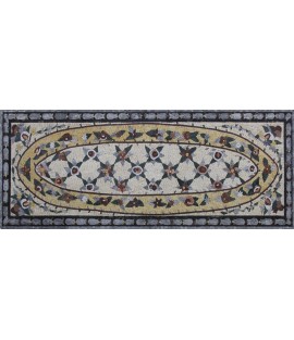 CR1255 Majestic Floor Floral Rug Carpet  Mosaic