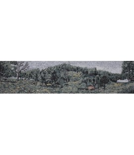 CR1256 Landscape Tree Floor Rug Carpet Home  Mosaic
