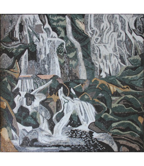 CR211 Waterfalls Natural Landscape  Mosaic