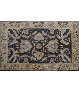 CR389 Black & gold artistic floral design Mosaic