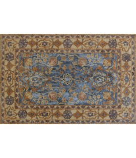 Oriental Rug with Marble Tesserae Mosaic