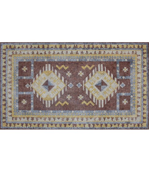 CR719 Geometrical Rug Design Art Floor Carpet  Mosaic