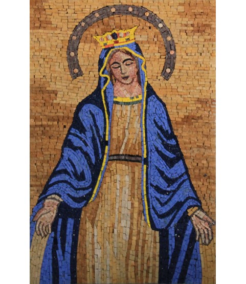The Blessed Virgin Mary Religious Wall Art Mosaic