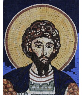 Blessed Saint Christian Art Religious Wall Mosaic