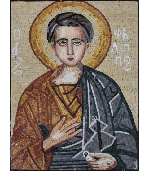 Saint Thomas the Apostle Byzantine Religious Mosaic