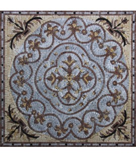 GEO2115 Simple Floarl Arabian Vines Mosaic