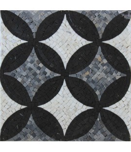Greyscale Modern Mosaic Flooring or Wall Art