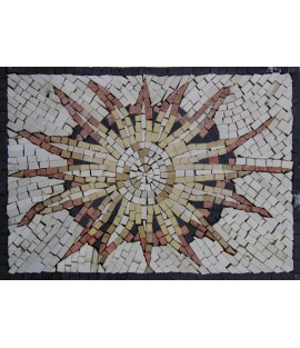 IN659 Cute Sun Mural  Mosaic