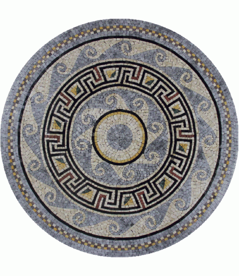 MD139 grey waves & keys Mosaic