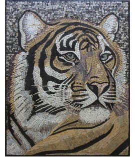 Tiger Wall Decor Mosaic