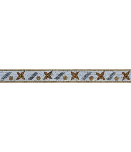 Pastel Flower Design Border Mosaic