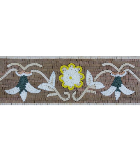 Flowers & Leaves Border Mosaic