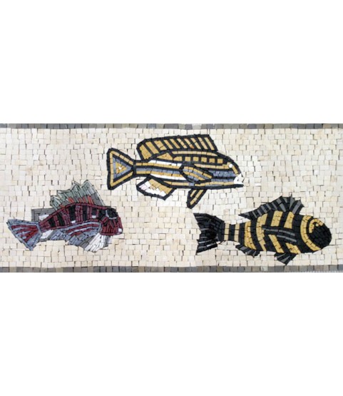 BD276 Fish parade border Mosaic