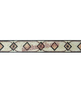 BD316 Geometric shapes border Mosaic