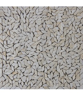 Crema Marfil Crazy Cut Mosaic