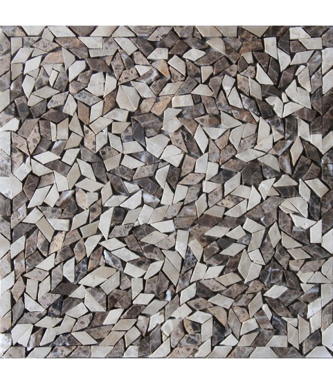 Light and Dark Emperador Mosaic
