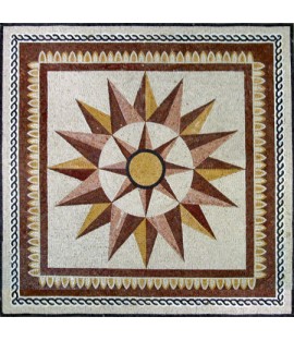 Patio and Garden Compass Mosaic Art