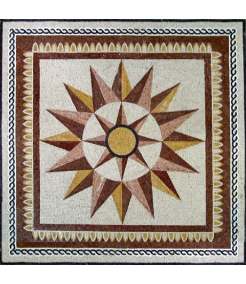 Patio and Garden Compass Mosaic Art