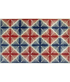 Blue and Red Roman Pattern  Mosaic