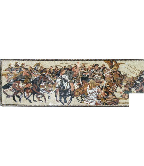The Alexander Battle of Issus Roman Mosaic