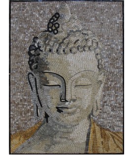 Buddha Portrait Vertical Wall Art Mosaic