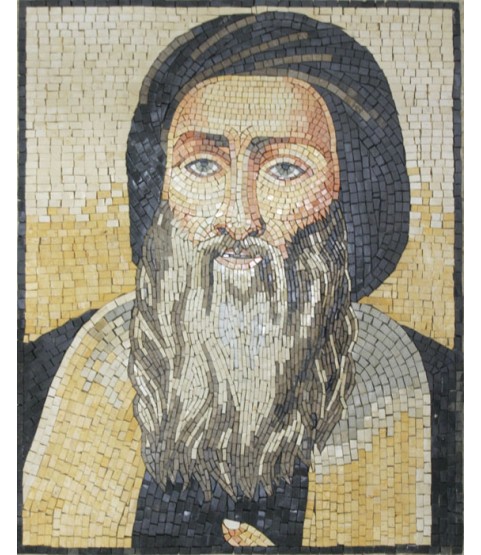 Saint Maroun (Mar Maroun) Portrait Religious Mosaic