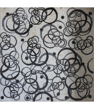 Abstract Circles Modern Mosaic