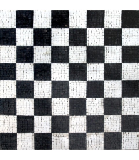 Black & White Chessboard  Mosaic