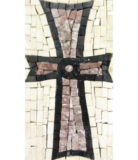 Byzantine Cross Crucifix Religious Mosaic