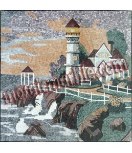 LS10 White beach house Mosaic