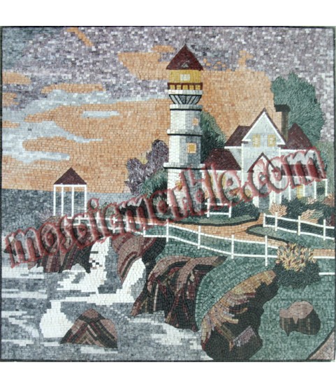 LS10 White beach house Mosaic