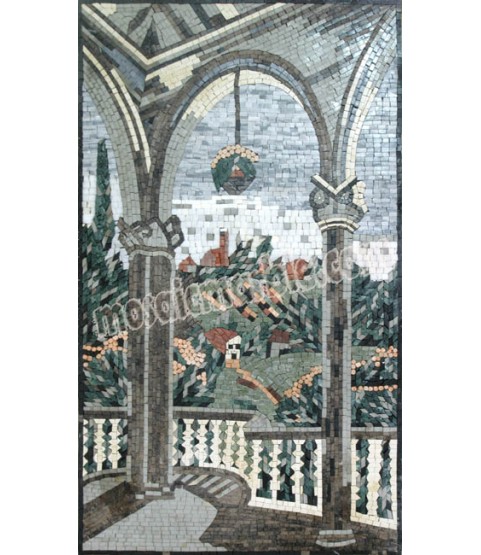 LS26 Balcony overlooking natural scene Mosaic