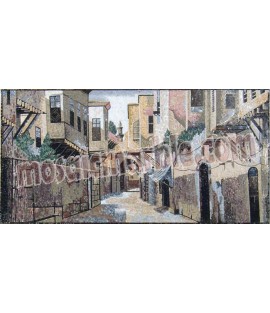 LS44 Typical old town alley scene Mosaic
