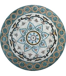 MD291 Heart Flower & Rings Mosaic